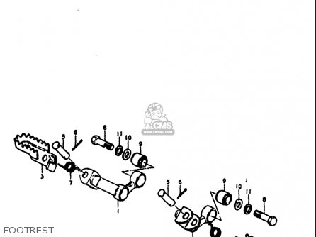 FOOTREST - SP370 1978 1979 (C) (N) USA (E03)