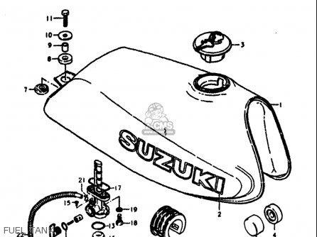 FUEL TANK - SP370 1978 1979 (C) (N) USA (E03)