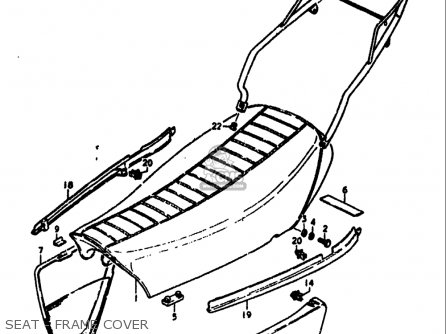 SEAT - FRAME COVER - SP370 1978 1979 (C) (N) USA (E03)