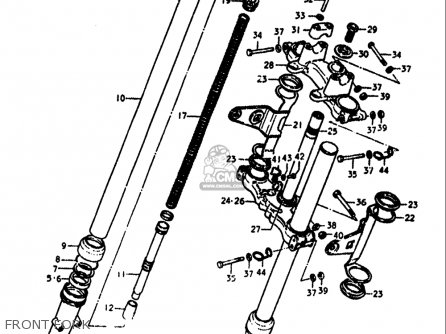 FRONT FORK - SP370 1978 1979 (C) (N) USA (E03)