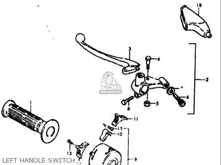 LEFT HANDLE SWITCH - SP370 1978 1979 (C) (N) USA (E03)