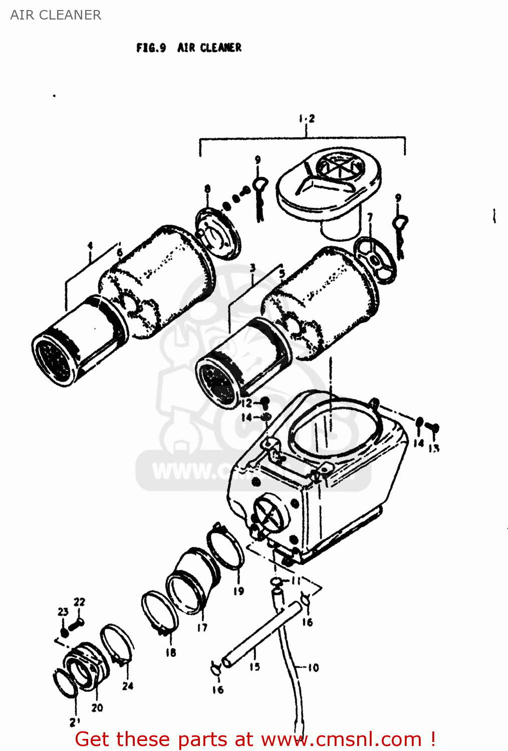 AIR CLEANER SP370 1978 (C) USA (E03)