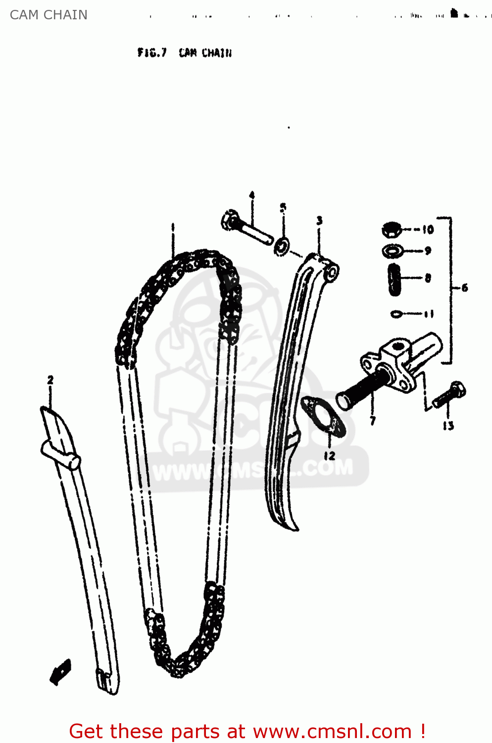 CAM CHAIN SP370 1978 (C) USA (E03)