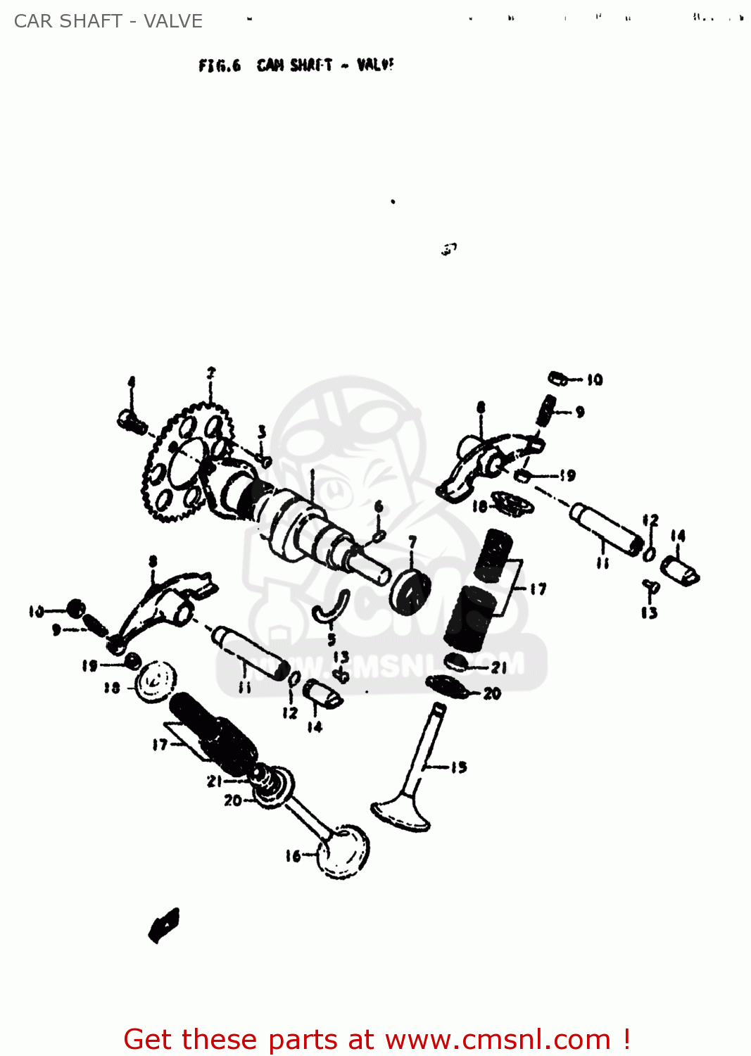 CAR SHAFT - VALVE SP370 1978 (C) USA (E03)