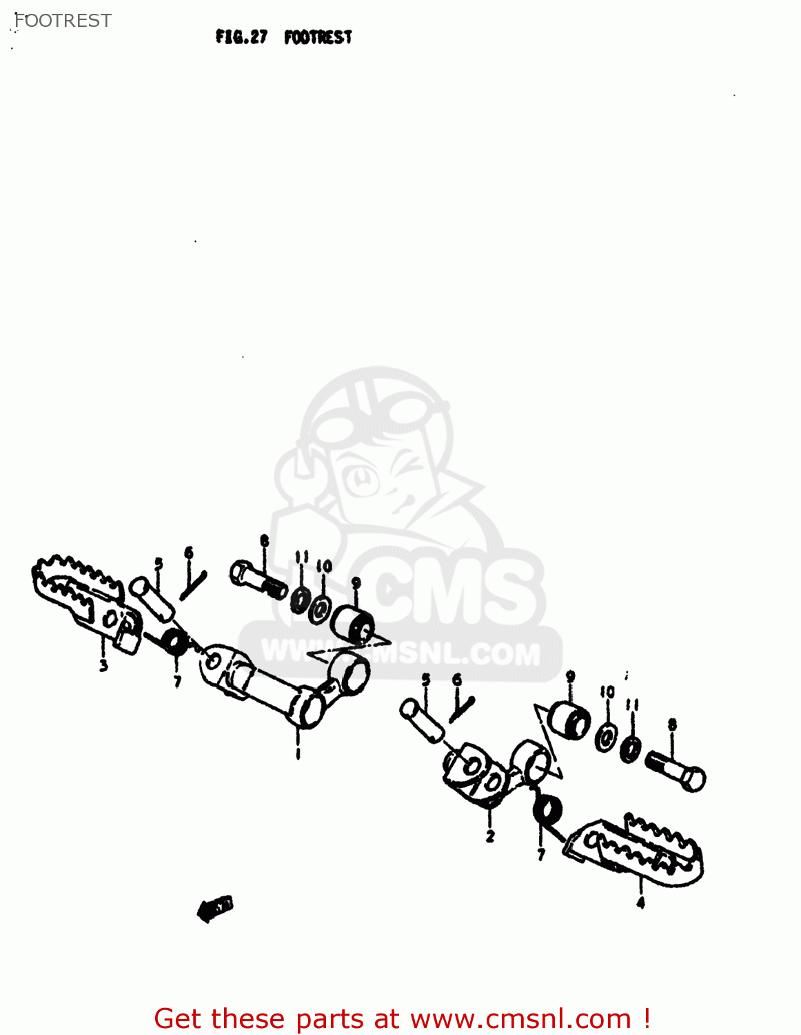 FOOTREST SP370 1978 (C) USA (E03)