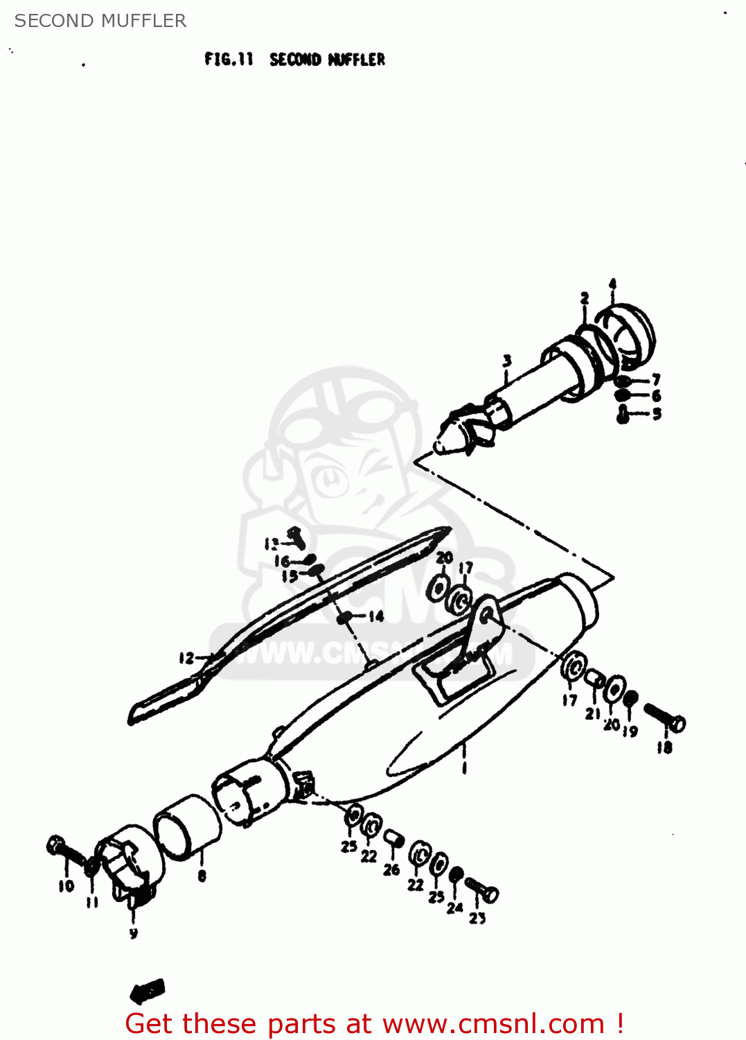 SECOND MUFFLER SP370 1978 (C) USA (E03)