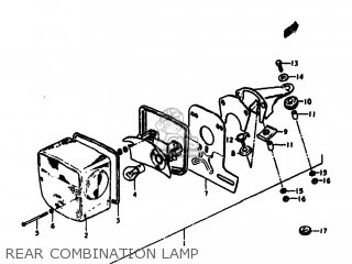 REAR COMBINATION LAMP - SP370 1978 (C) USA (E03)
