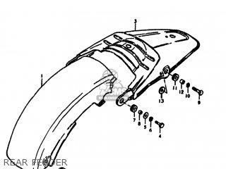 REAR FENDER - SP370 1978 (C) USA (E03)