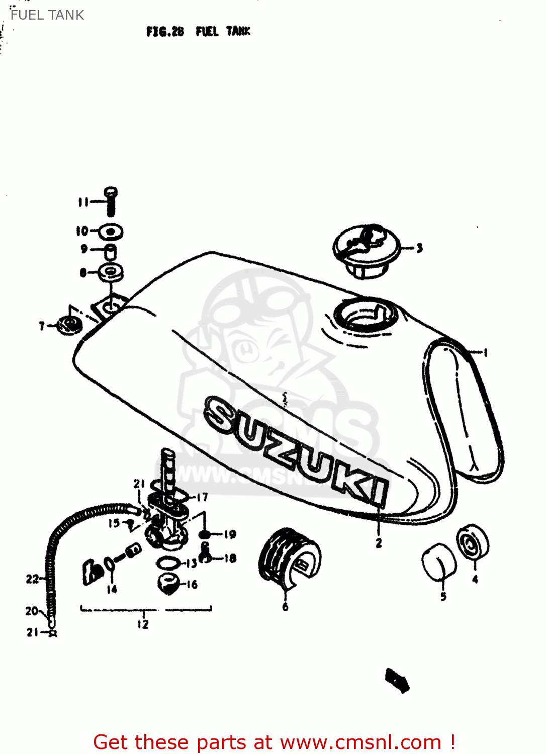 FUEL TANK SP370 1979 (N) USA (E03)