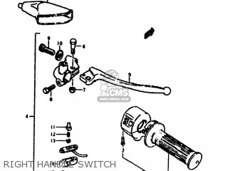 RIGHT HANDLE SWITCH - SP370 1979 (N) USA (E03)