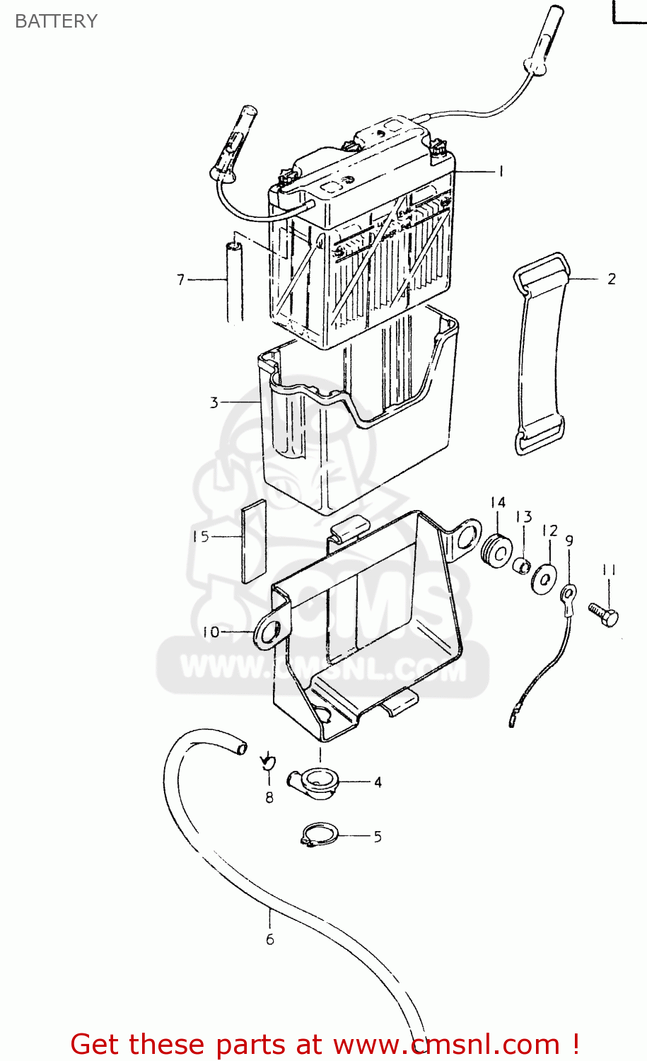 BATTERY SP400 1980 (T) (01 02 04 E06 E15 E16 E17 E21 E24 E25 E30 E34 E39
