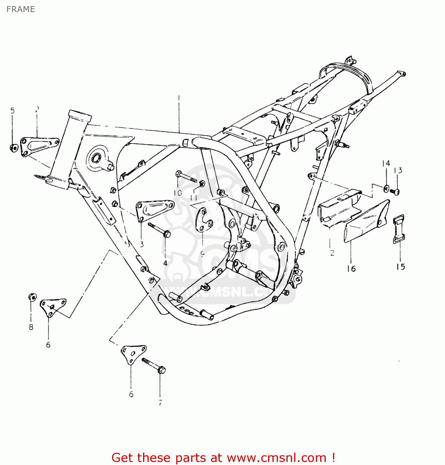 FRAME SP400 1980 (T) (01 02 04 E06 E15 E16 E17 E21 E24 E25 E30 E34 E39