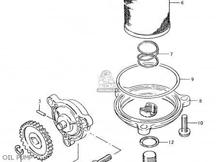 OIL PUMP - SP400 1980 (T) (01 02 04 E06 E15 E16 E17 E21 E24 E25 E30 E34 E39