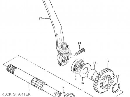 KICK STARTER - SP400 1980 (T) (01 02 04 E06 E15 E16 E17 E21 E24 E25 E30 E34 E39