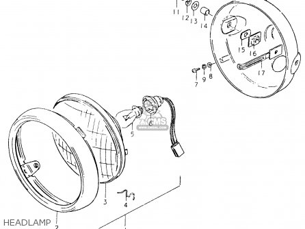HEADLAMP - SP400 1980 (T) (01 02 04 E06 E15 E16 E17 E21 E24 E25 E30 E34 E39