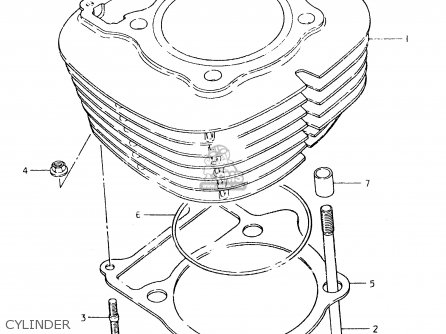 CYLINDER - SP400 1980 (T) (01 02 04 E06 E15 E16 E17 E21 E24 E25 E30 E34 E39