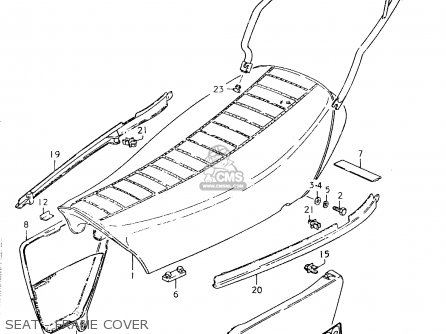 SEAT - FRAME COVER - SP400 1980 (T) (01 02 04 E06 E15 E16 E17 E21 E24 E25 E30 E34 E39