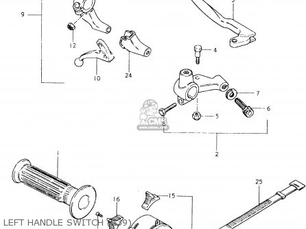 LEFT HANDLE SWITCH (E39) - SP400 1980 (T) (01 02 04 E06 E15 E16 E17 E21 E24 E25 E30 E34 E39