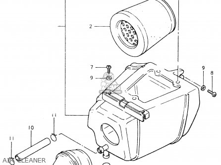 AIR CLEANER - SP400 1980 (T) (01 02 04 E06 E15 E16 E17 E21 E24 E25 E30 E34 E39