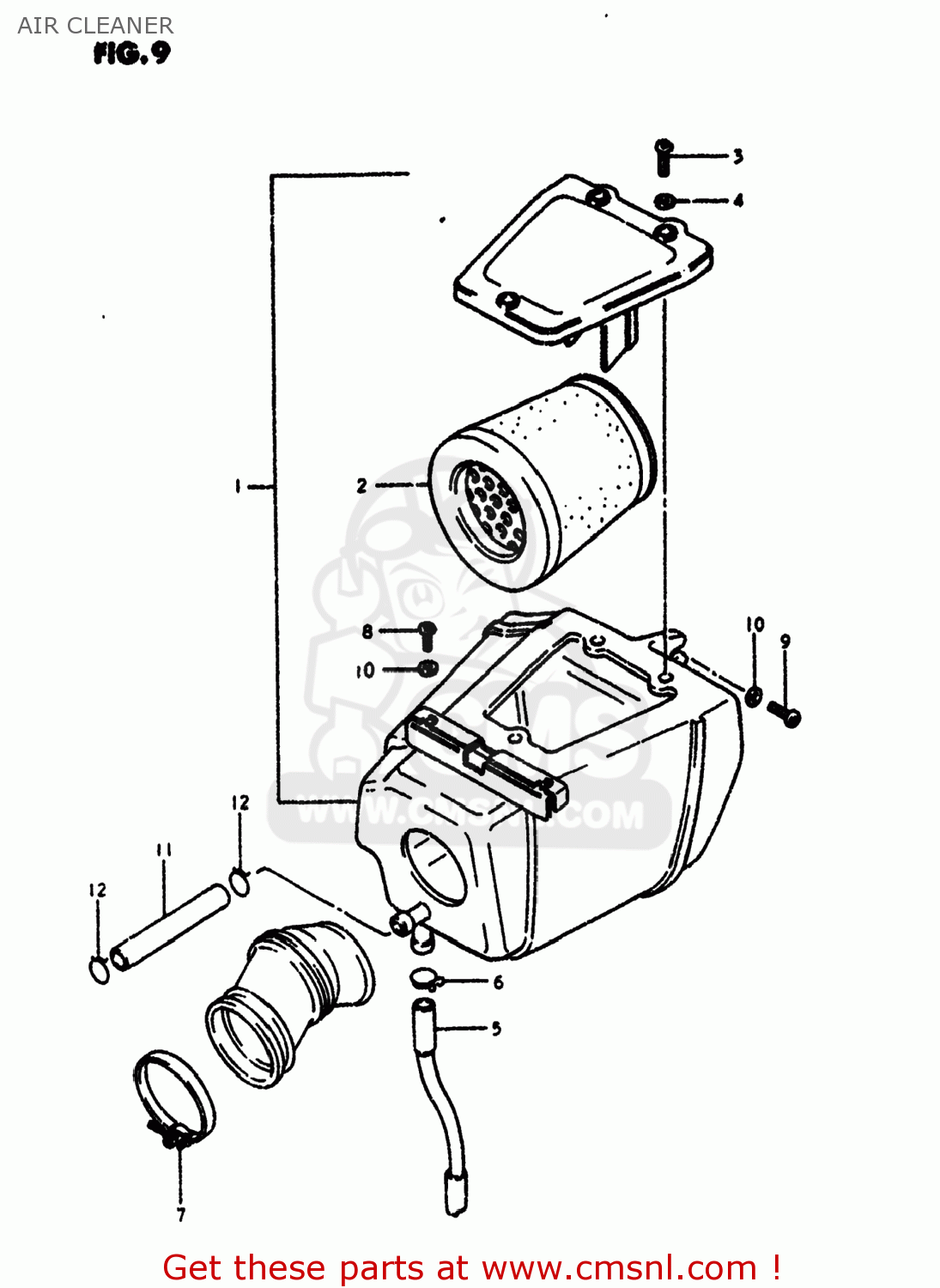 AIR CLEANER SP400 1980 (T) USA (E03)