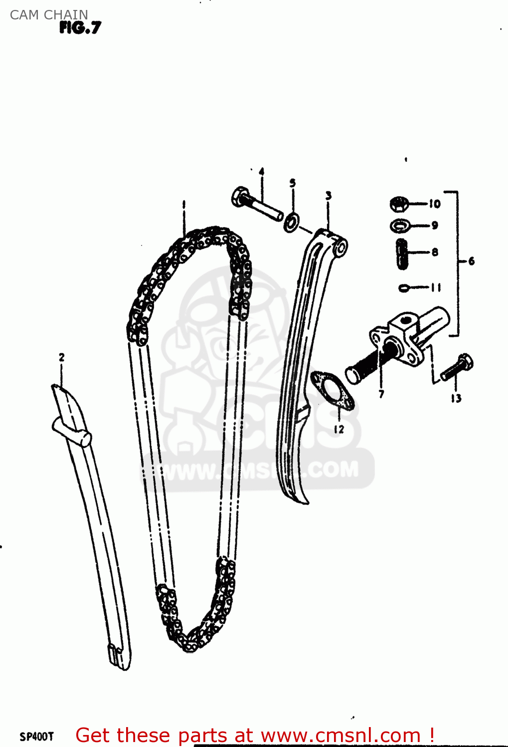 CAM CHAIN SP400 1980 (T) USA (E03)