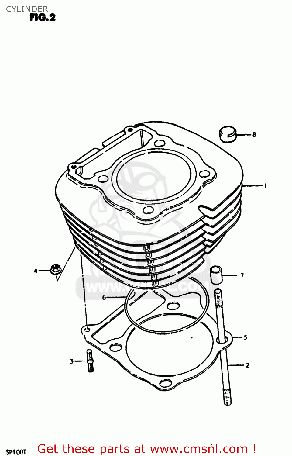 CYLINDER SP400 1980 (T) USA (E03)