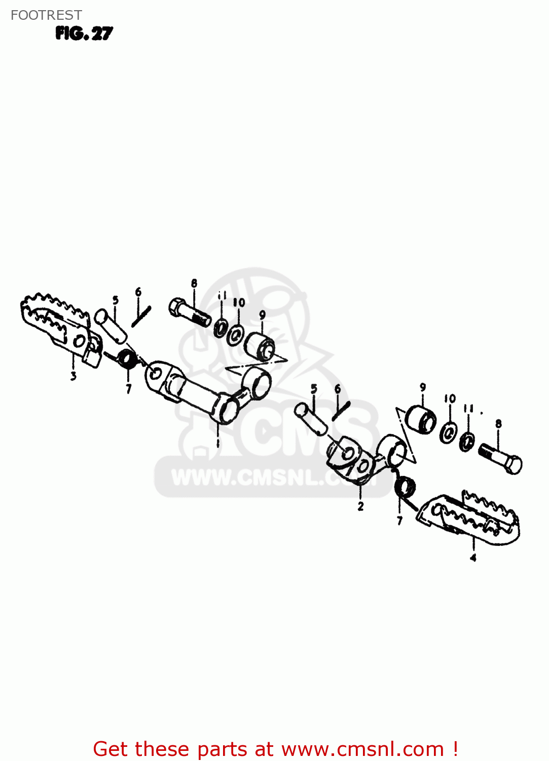 FOOTREST SP400 1980 (T) USA (E03)