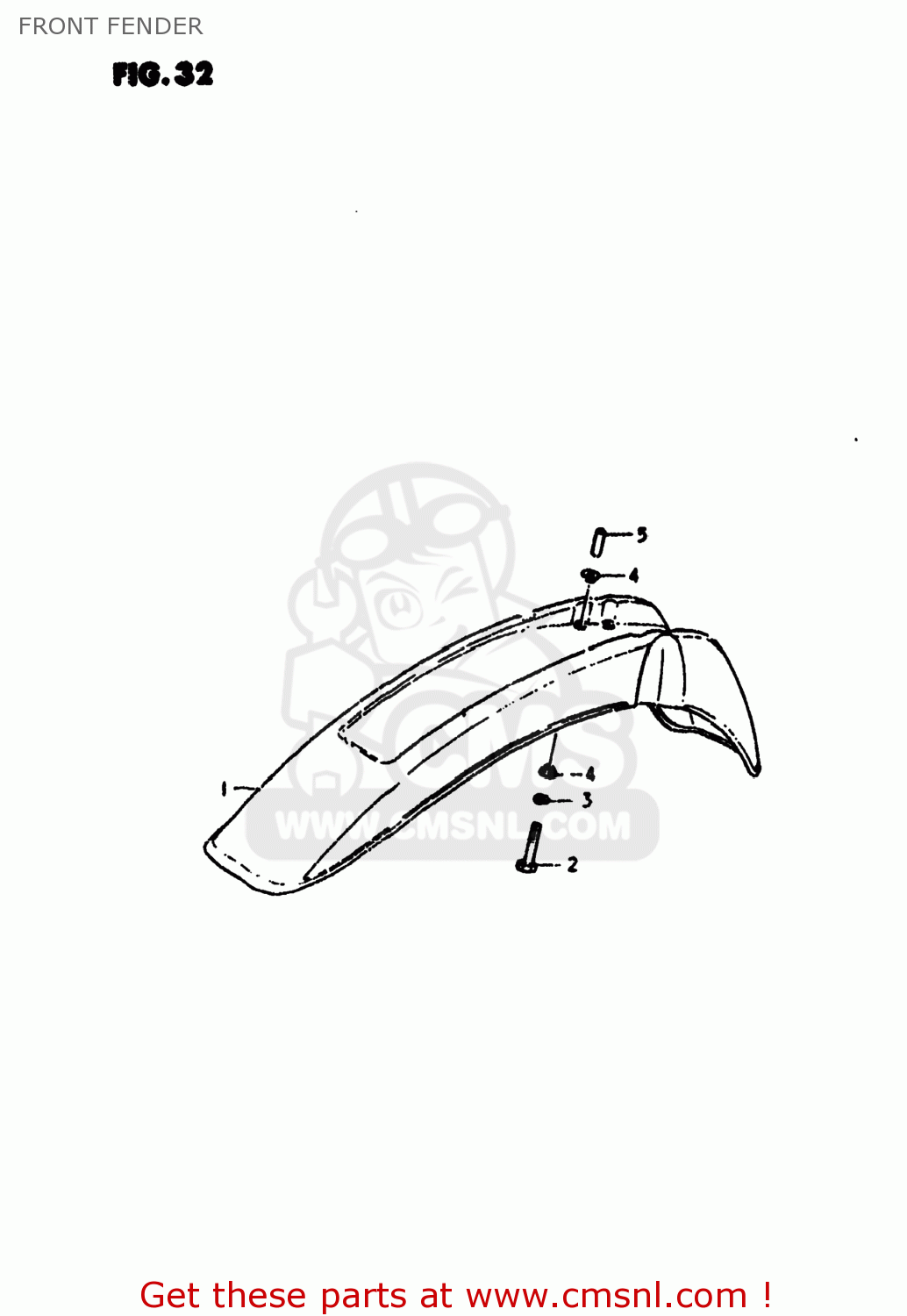 FRONT FENDER SP400 1980 (T) USA (E03)