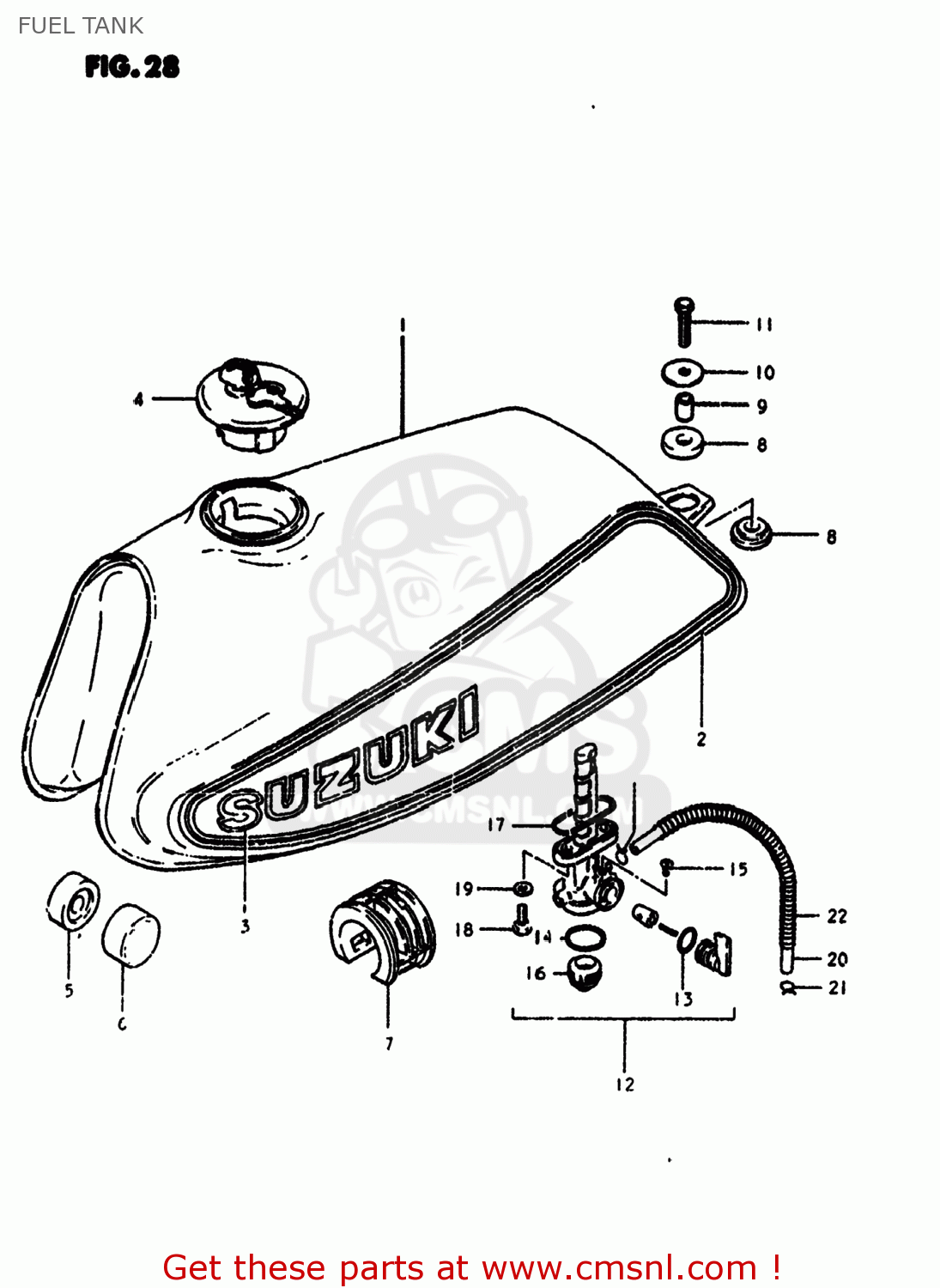 FUEL TANK SP400 1980 (T) USA (E03)