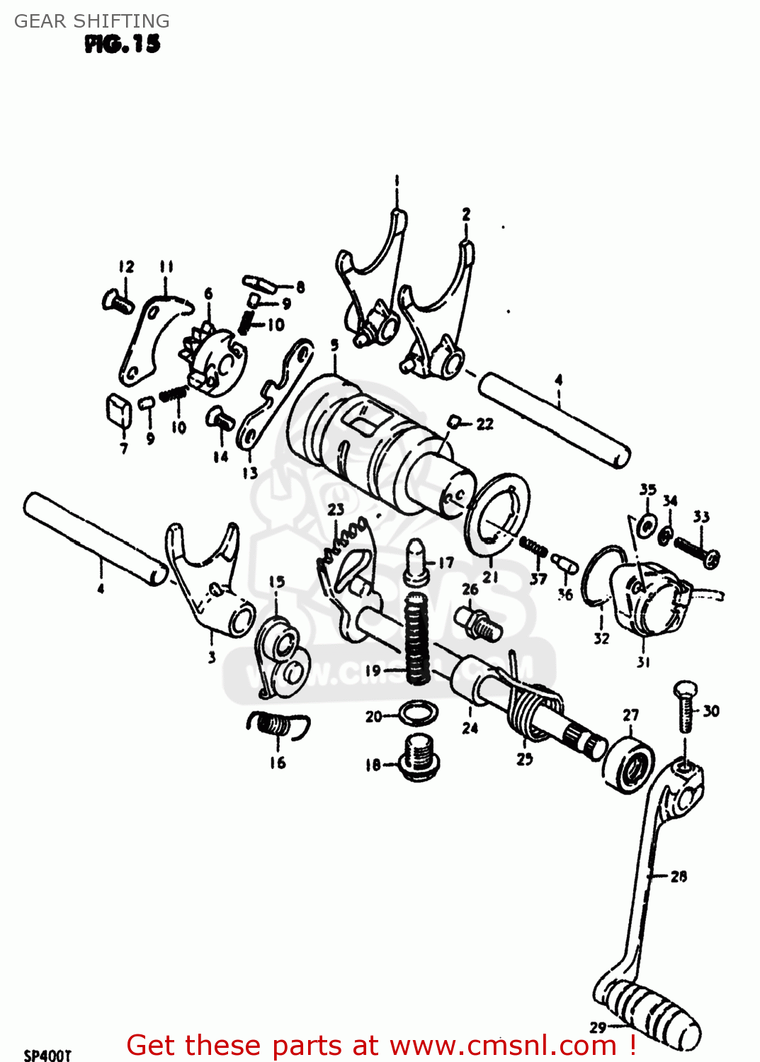GEAR SHIFTING SP400 1980 (T) USA (E03)