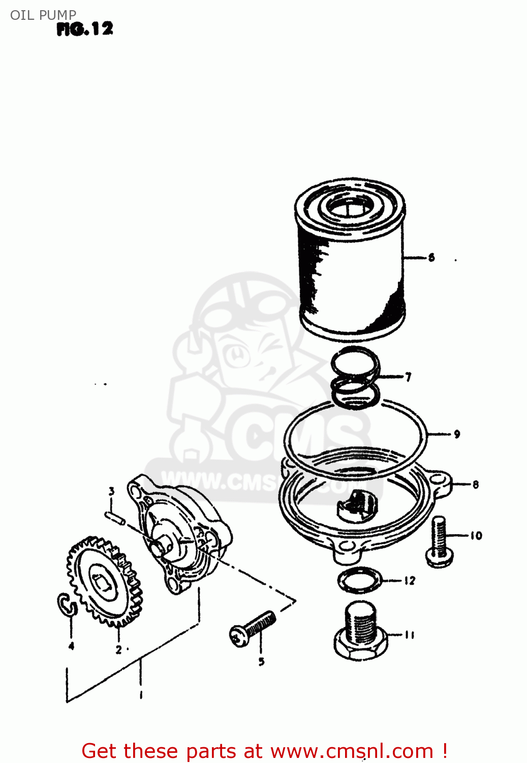 OIL PUMP SP400 1980 (T) USA (E03)