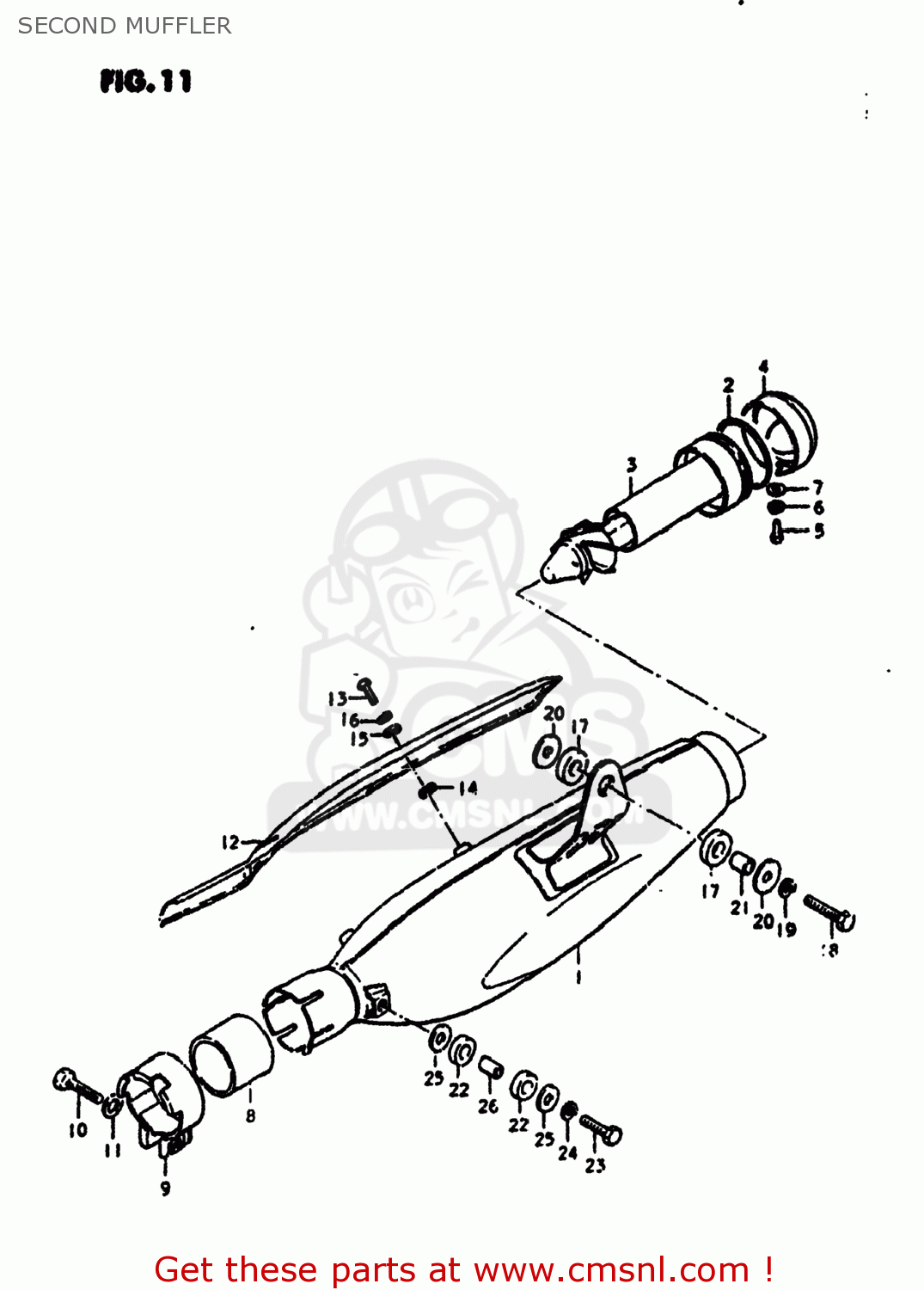 SECOND MUFFLER SP400 1980 (T) USA (E03)