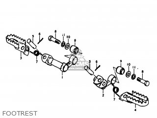 FOOTREST - SP400 1980 (T) USA (E03)