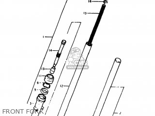 FRONT FORK - SP400 1980 (T) USA (E03)