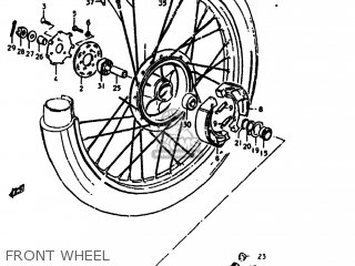FRONT WHEEL - SP400 1980 (T) USA (E03)