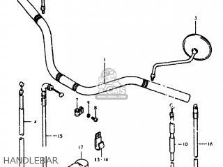 HANDLEBAR - SP400 1980 (T) USA (E03)