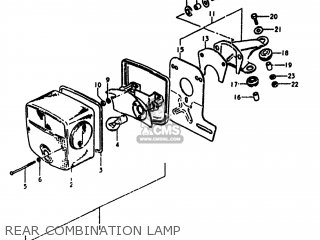 REAR COMBINATION LAMP - SP400 1980 (T) USA (E03)