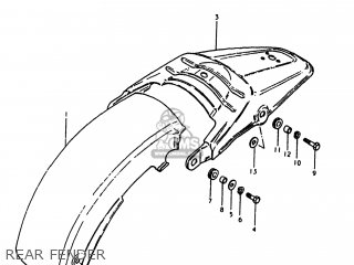 REAR FENDER - SP400 1980 (T) USA (E03)