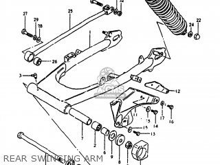 REAR SWINGING ARM - SP400 1980 (T) USA (E03)