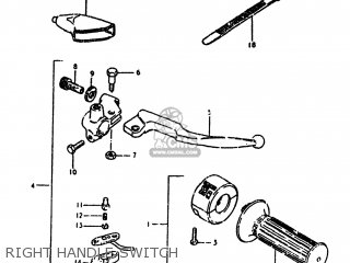 RIGHT HANDLE SWITCH - SP400 1980 (T) USA (E03)