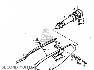 SECOND MUFFLER - SP400 1980 (T) USA (E03)