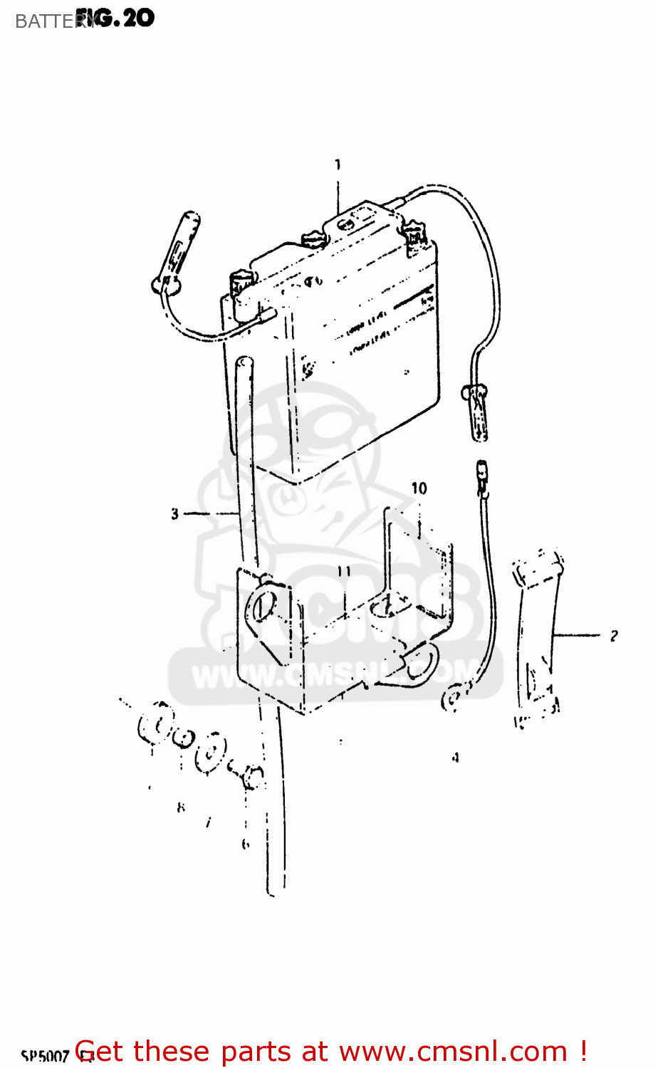 BATTERY SP500 1981 (X) USA (E03)