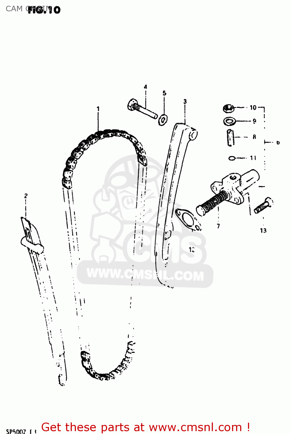 CAM CHAIN SP500 1981 (X) USA (E03)