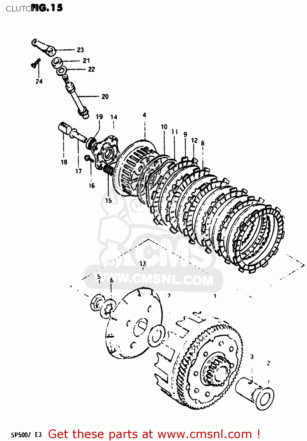CLUTCH SP500 1981 (X) USA (E03)