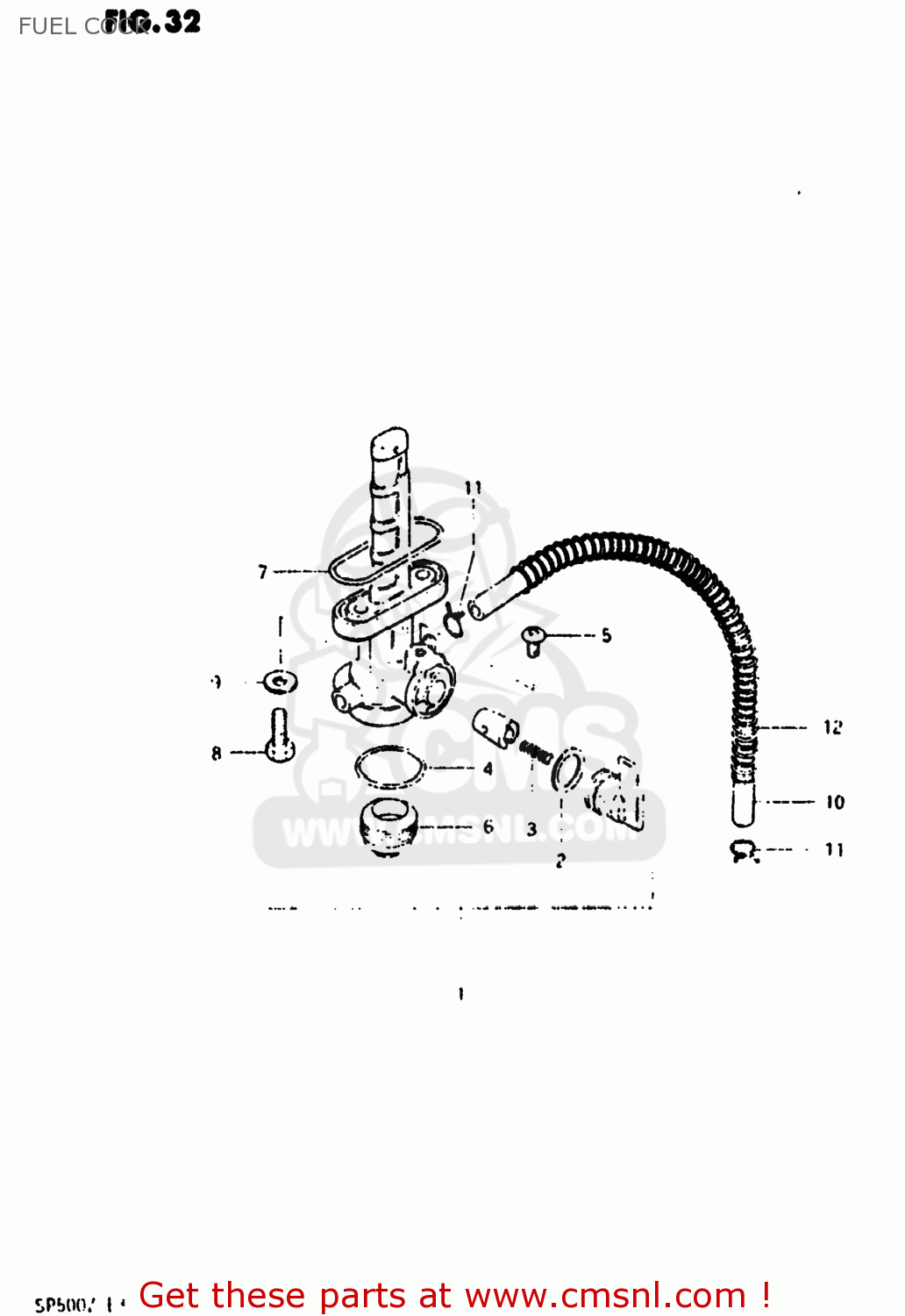 FUEL COCK SP500 1981 (X) USA (E03)