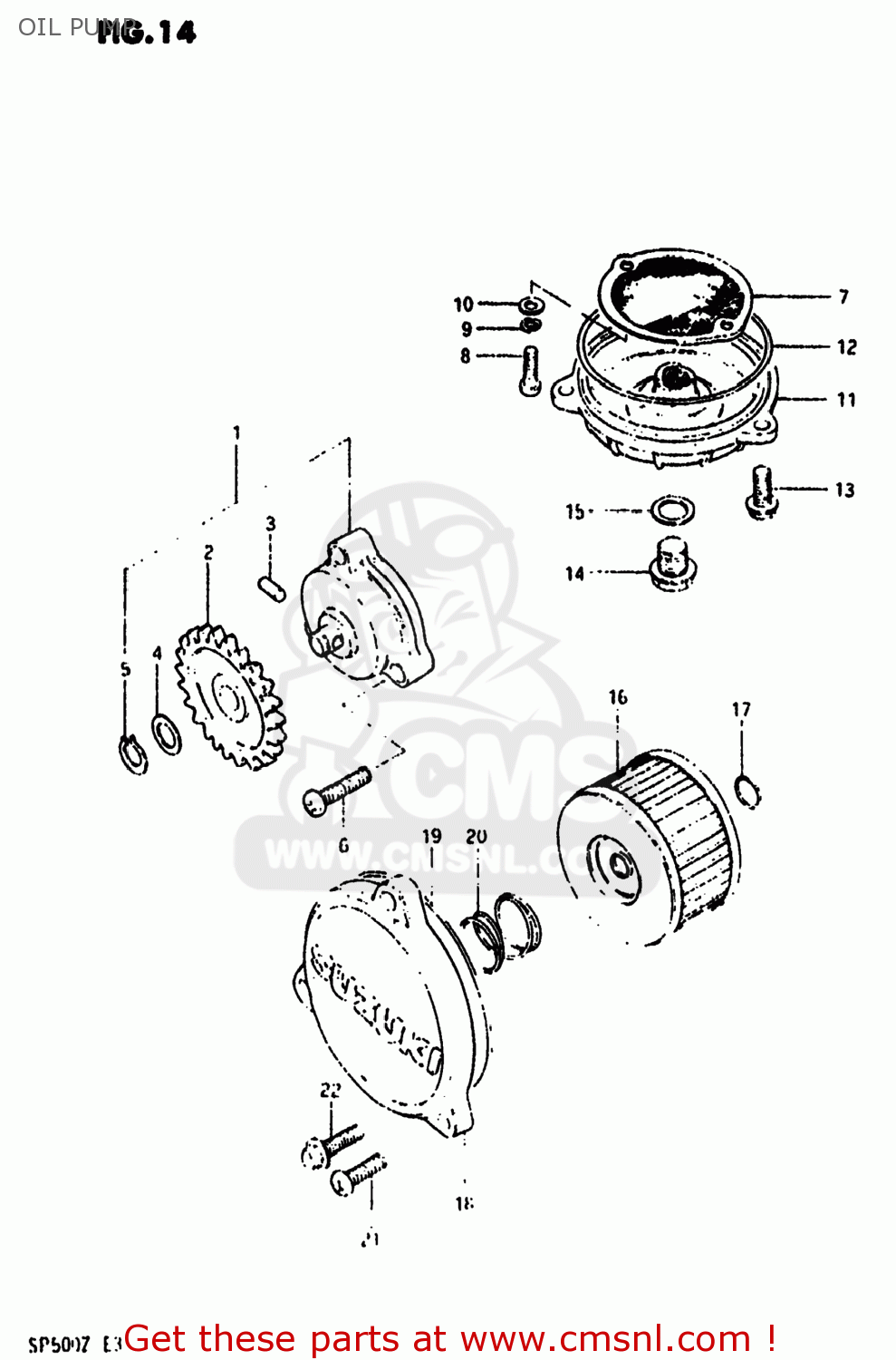 OIL PUMP SP500 1981 (X) USA (E03)