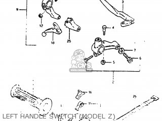 LEFT HANDLE SWITCH (MODEL Z) - SP500 1981 (X) USA (E03)