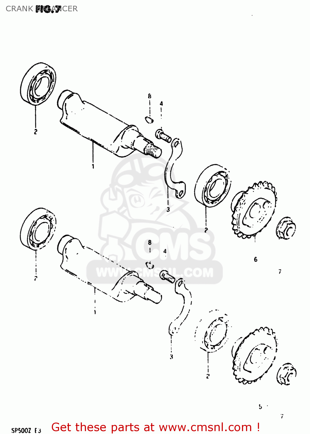 CRANK BALANCER SP500 1982 (Z) USA (E03)