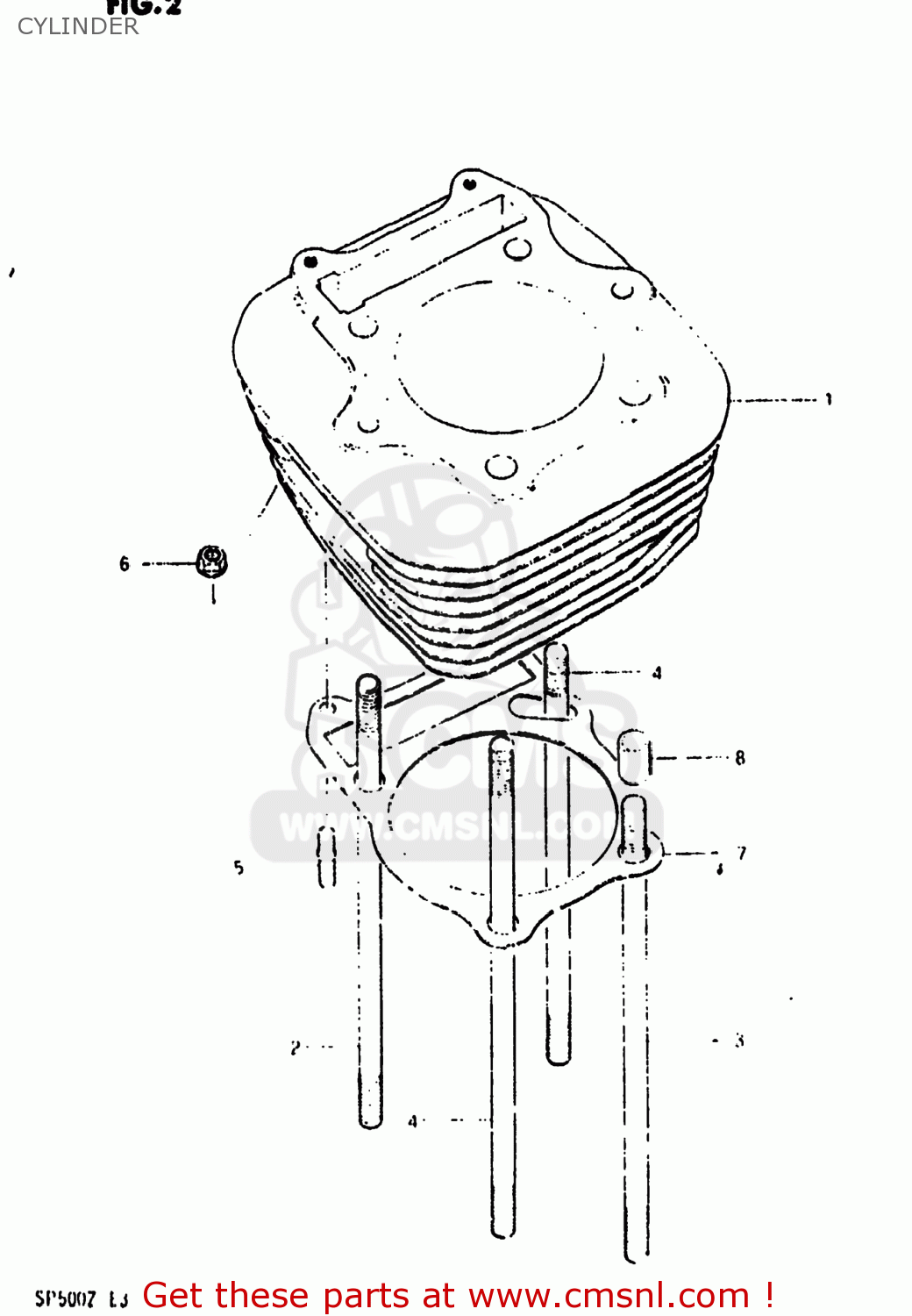 CYLINDER SP500 1982 (Z) USA (E03)