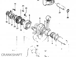CRANKSHAFT - SP500 1982 (Z) USA (E03)